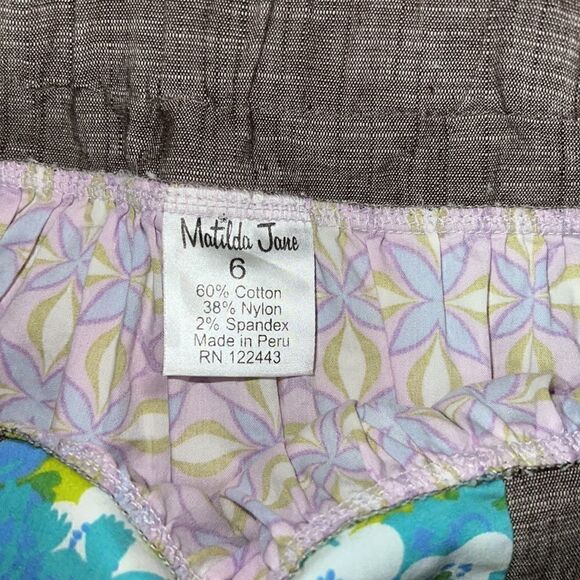 Matilda Jane Clothing MJ Hammond Bay Violet + Ellie Ellie Halter Top sz 6 - Picture 5 of 5